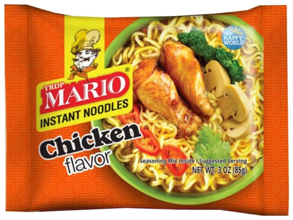 Mario Chicken Flavour instant noodles